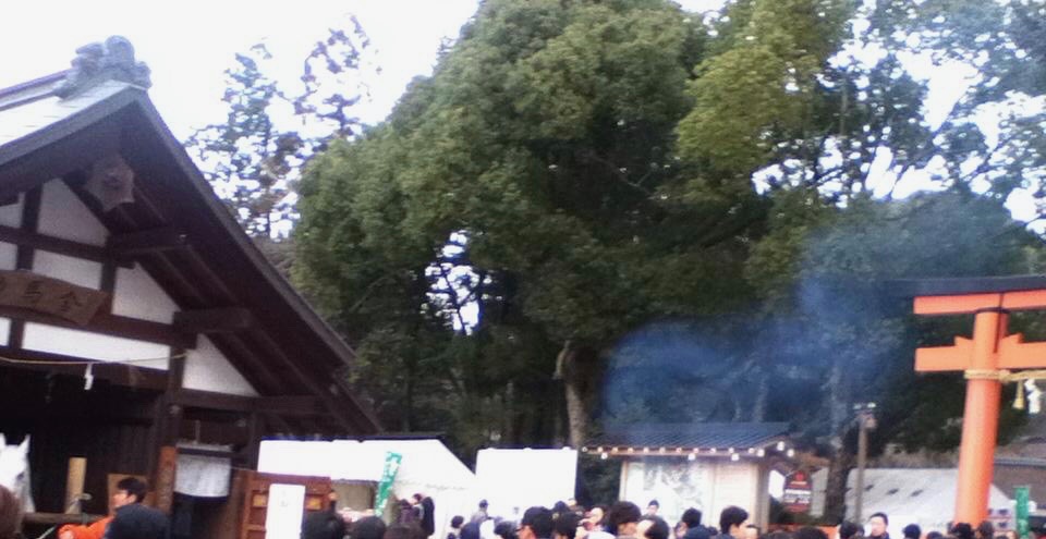 下鴨神社の初詣の混雑